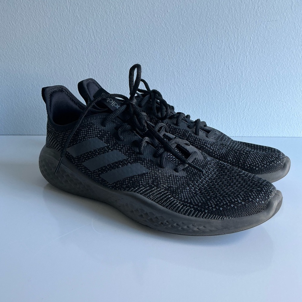 Adidas Men's Fluidflow 2.0 Running Shoes, Black/Gresix, Size EG3666 10.5 SR1